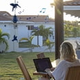 thumbnail image 1 of Ganfancp Carillón de Viento Colgante Vintage Scenic View Guesthouse Balcón Patio Al Aire Libre Metal Wind Chime Ofertas Del Día Campanas de Viento X1, 1 of 7