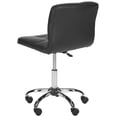 thumbnail image 5 of Safavieh Brunner PVC Mid Back Desk Chair, Black, 5 of 7