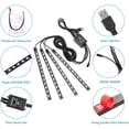 thumbnail image 3 of Luz De Neón Luz ambiental LED Lámpara decorativa para coche RGB Control remoto de música (usb-48) Sywqhk Accesorios para autos y motos, 3 of 8