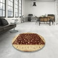 thumbnail image 4 of Ahgly Company Machine Washable Indoor Rectangle Traditional Saffron Red Area Rugs, 2' x 3', 4 of 7