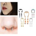 thumbnail image 4 of Guardoinrt Xiangbala Magnetic Fake Septum Nose Rings Hoop for Women Chic and Sophisticated Bright 5 Color 1Set, 4 of 5