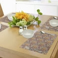 thumbnail image 4 of Ambesonne Floral Place Mats Set of 4, Paisley Leaf Pattern, Standard Size, Multicolor, 4 of 6