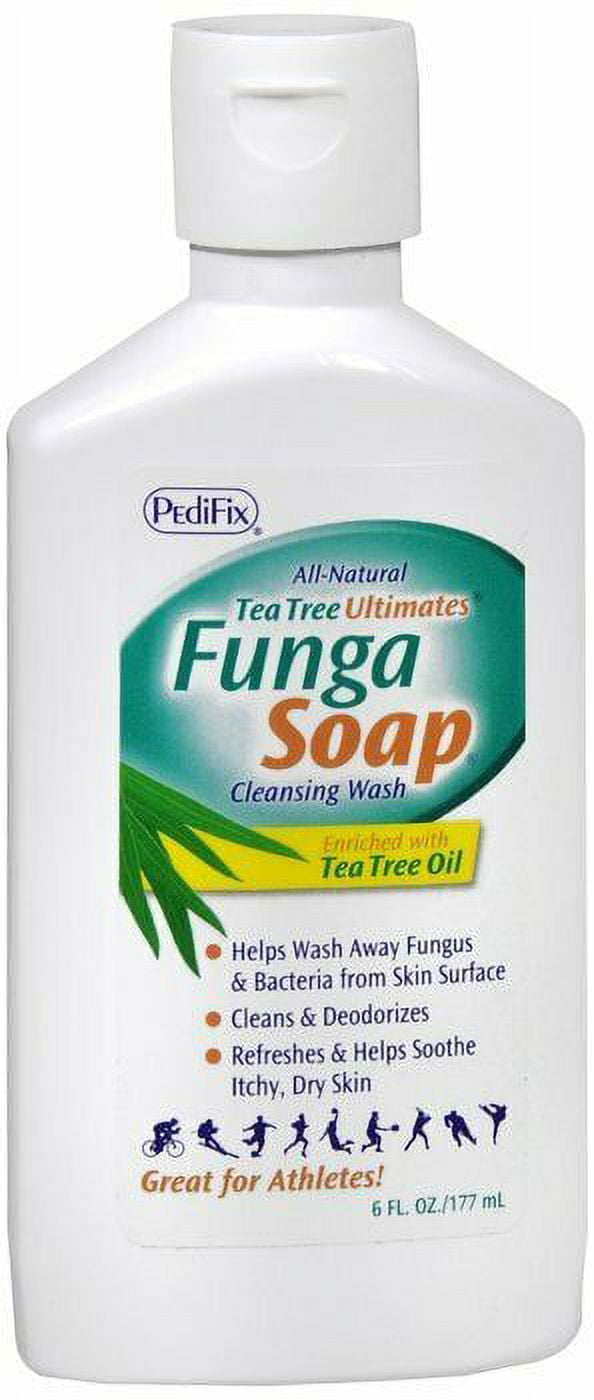 2 Pack - PediFix Tea Tree Ultimates FungaSoap Cleansing Wash 6 oz