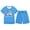 Sky Blue, variant on ibiyuan Girl'S 2 Piece Cute Summer Outfits Easter Holiday Printed Short Sleeve T-Shirt and Shorts Pajama Set for Kids Boys and Girls,11-12 Years,Red
