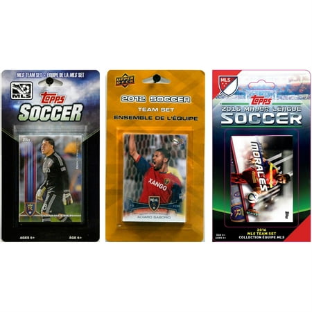 MLS Real Salt Lake 3 Different Licensed Trading Card Team Sets