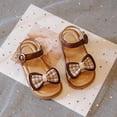 thumbnail image 6 of Otqutp Toddler Lightweight Footwear Girls' Sandals Summer Children's Soft Sole Shoes Fashion Girl Bow Princess Shoes Baby Beach Shoes Toddler Flower Wedding Party Shoes, 6 of 9