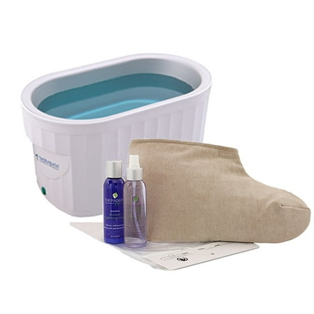 Therabath Professional Paraffin Wax Bath + Foot ComforKit ThermoTherapy Heat Professional Grade TB6 by WR Medical - 6lbs