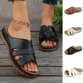 thumbnail image 2 of PUMISAS Summer Slippers For Women Breathable One-Line Slippers Solid Color Comfortable Slippers Outside Hollow Casual Open Toe Shoes, 2 of 9