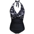 thumbnail image 1 of One Piece Bathing Suit for Women Training Athletic Swimwear Tummy Control Halter Swimsuit, 1 of 2