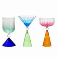thumbnail image 6 of Cocktail Wine Glasses Hand Blown • Modern Gradient Glass Wine Cups • Reusable Durable Barware for Red Wine Champagne Cocktails Juice, 6 of 7
