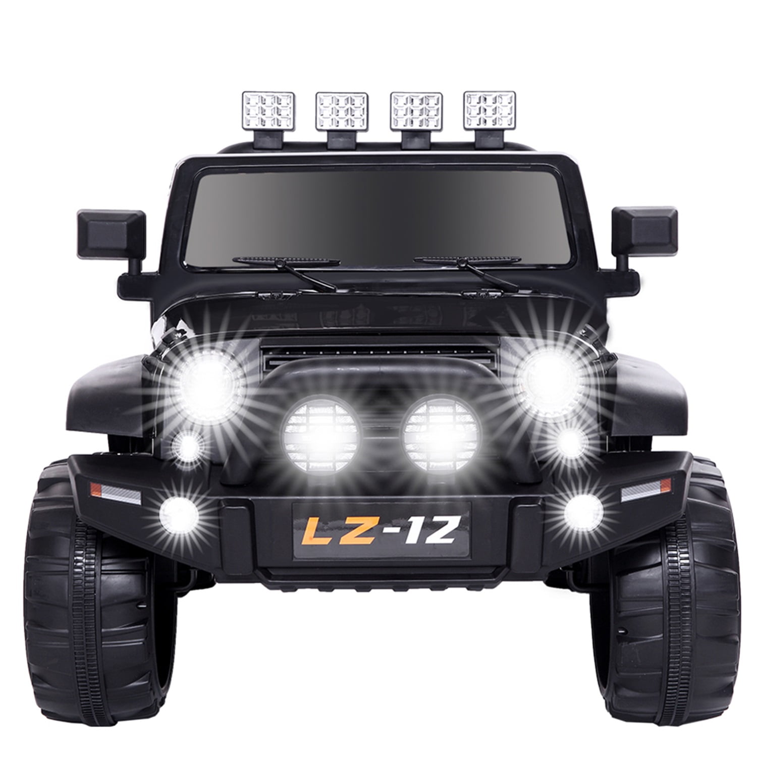 CIPACHO 12V Kids Ride On Car Toy, Electric Jeep Rechargeable Battery 4 mph Remote Control, Black