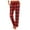 Red, variant on qolati Plaid Pajamas Trousers for Women Classic Fit Drawstring High Waisted Lounge Pants Casual Sleepwear Pjs Wide Leg Pants