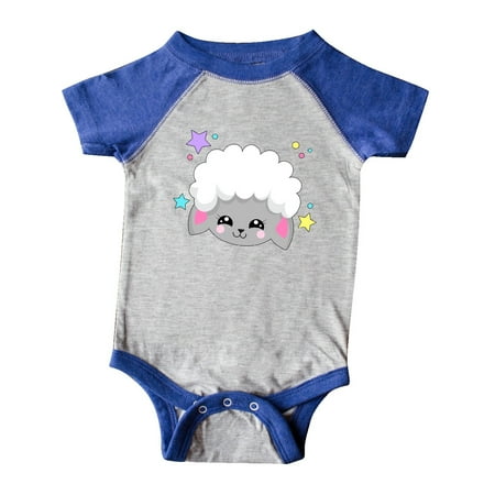 

Inktastic Cute Easter Lamb with Stars Gift Baby Boy or Baby Girl Bodysuit
