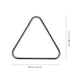 thumbnail image 2 of Mesa de billar enmarcada, estante de posicionamiento triangular, estante de billar triangular, accesorio para mesa de billar, estante para tacos de billar, 2 uds., 2 of 3