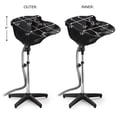 thumbnail image 4 of Saloniture Portable Salon Deep Basin Shampoo Sink with Drain - Black - Adjustable Height, 4 of 5