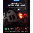 thumbnail image 5 of FUNWICT Adult Bike Helmet with Visor and Goggles for Men Women Mountain Road Bicycle Helmet Rechargeable Rear Light Cycling Helmet, 5 of 8