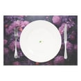 thumbnail image 2 of Cats Flowers Floral Purple 12×18 inch Placemats Heat Resistant Washable Foldable Rectangular Placemats Set Decoration Indoor Outdoor for Kitchen Dining Table 4PCs, 2 of 8