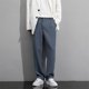 thumbnail image 1 of Pantalones de traje de color liso para hombre, de negocios, informales, de moda, largos, para hombre, 1 of 8