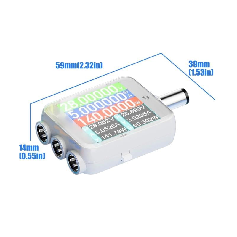 CEORPER Easy Carry ABS Digital Multimeter Small Size for Measuring Voltage & Current