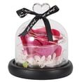 thumbnail image 1 of Lámpara LED romántica con forma de rosa y cubierta de vidrio simulado, luz de noche en forma de corazón para el día de San Valentín, regalo perfecto en color rojo rosado, 1 of 8