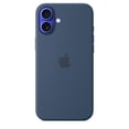 thumbnail image 1 of Funda para teléfono Apple iPhone 16 Plus de silicona con MagSafe, color mezclilla, 1 of 4