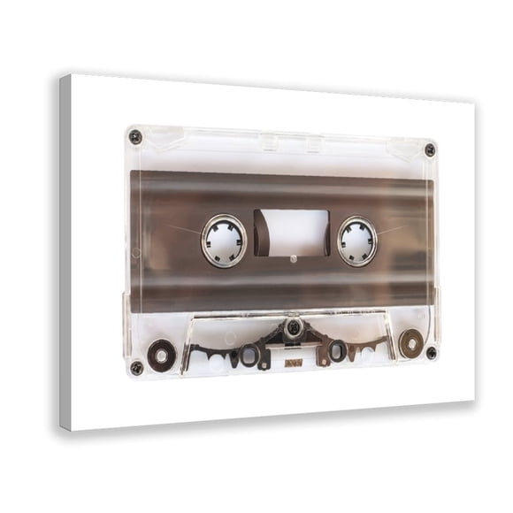 1pc Audio Cassette Tape Canvas Painting Poster, Pictures Print Wall Art With Inspirational Quotes For Office Bathroom Living Room Decor, Ready To Hang Festival Gift For Her Him