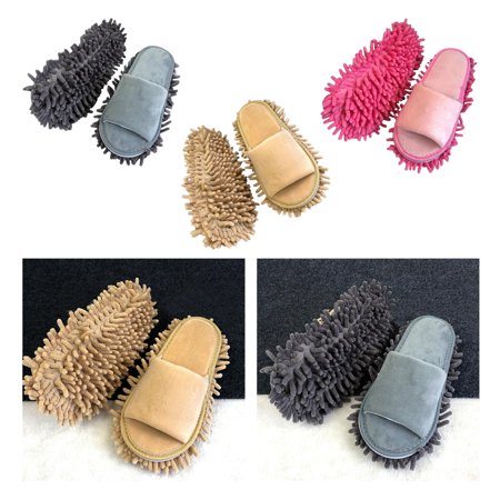 

3 Pairs Mop Slippers Mop Socks Men and Women Cleaning Bathroom Office Hotel
