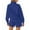 Blue, variant on SGMVNU Fall Outfits for Women 2025 Fashion Quarter Zipper Sweatshirt Pullover and Shorts Set Sweatsuits 2 Piece Tracksuit(Blue, L)