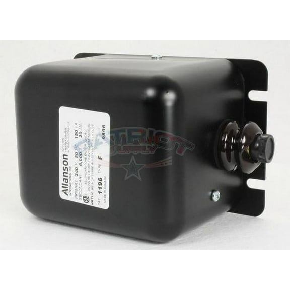 Allanson 1196-F 240V Primary by 6,000V Secondary Single Pole Gas Ignition Transformer