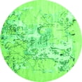 thumbnail image 1 of Ahgly Company Indoor Round Abstract Green Contemporary Area Rugs, 5' Round, 1 of 1