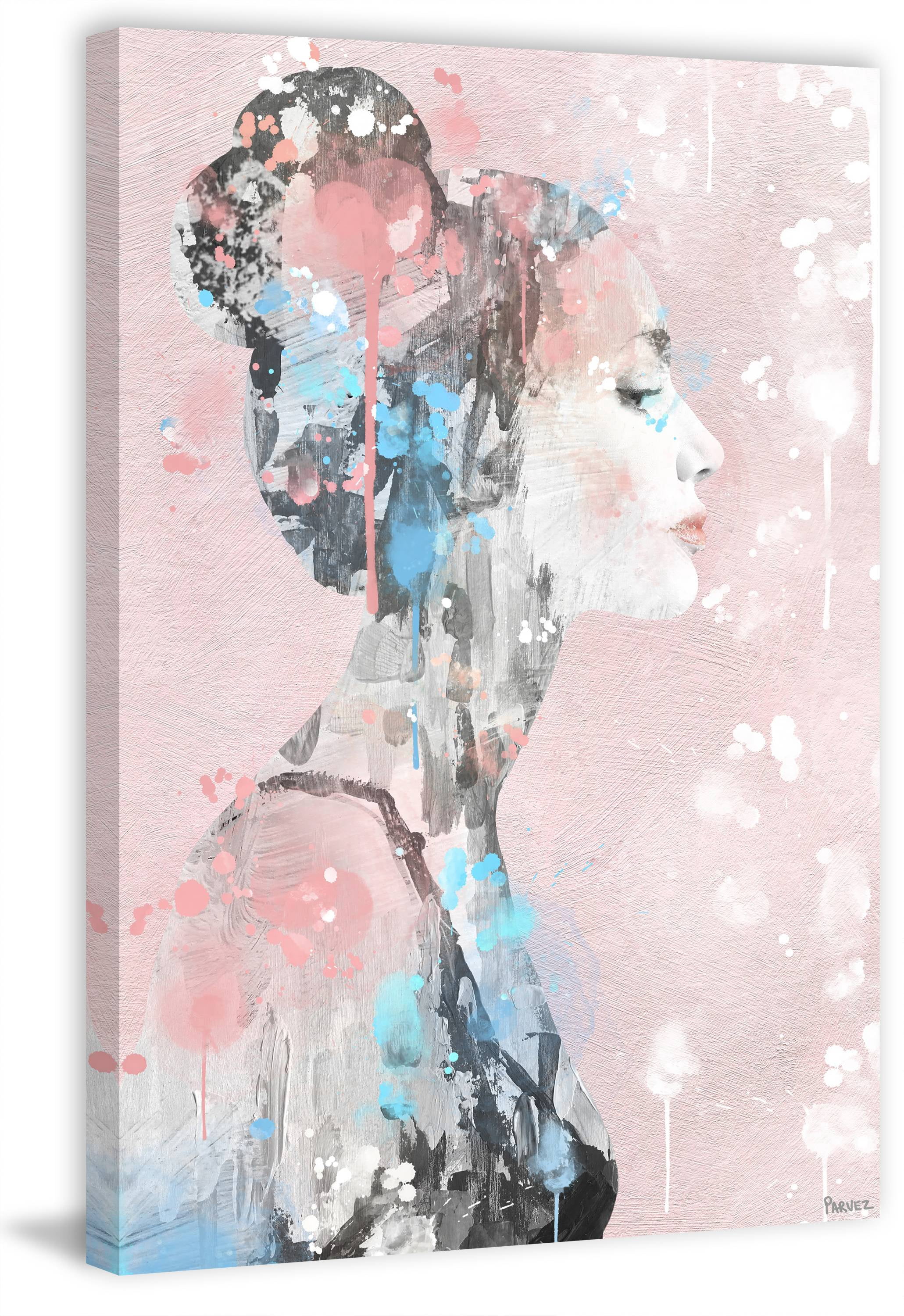 Parvez Taj Paint Drippings Beauty Canvas Wall Art