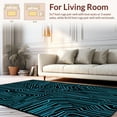 thumbnail image 2 of ODIKA 4' x 6' Machine Washable Non-Slip Area Rug, Cyberpunk Line High Traffic Rug, Blue, 427462, 2 of 7