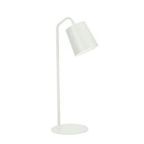 Aspen Creative 40100-1, 23" High Modern Metal Desk Lamp, Milky White Finish with Metal Lamp Shade, 7 1/2" wide