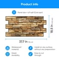 thumbnail image 6 of Smart Profile  3D Wall Panels for Interior Wall Decor Non-adhesive PVC Light Brown Faux Stone Wall Panels 10 Pack(49 Sq ft) Wall Covering Panels for Home and Office  Size (37.7 x 18.5) Inches, 6 of 7
