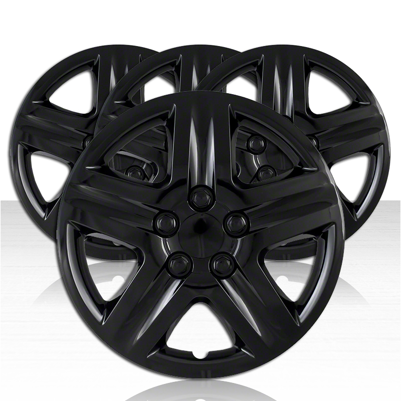 Set of 4 Wheel Covers for 20062011 Chevrolet Impala 5 Spoke 16 inchGloss Black