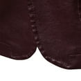 thumbnail image 7 of ZVNAΖH Mens Leather Blazer Jacket, Men's Casual Notched Collar 2 Button Slim Moto Faux Leather Blazer Suit Jacket, 7 of 7