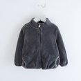thumbnail image 5 of Chaqueta de terciopelo para niños Ropa para bebés Ropa para niños Ropa de estilo occidental Ropa de invierno para niñas Top de franela gruesa, 5 of 5