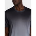 thumbnail image 4 of Athletic Works Men's and Big Men's Active Ombre Perforated Mesh Performance Tee Shirt, Sizes XS-5XL, 4 of 5
