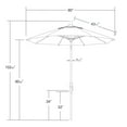 thumbnail image 4 of California Umbrella 7.5' Patio Umbrella in Teak, 4 of 5