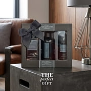 Pecksniff’s Men’s Essentials Body Trio Gift Set – Amber & Oud Wood – Bath & Shower Gel 250ml, Body Spray 100ml, Deodorant 50ml
