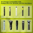 thumbnail image 2 of 5V Charger Compatible with Philips Norelco One Blade QP2724 QP2834 QP1324 MG5910 MG7910 MG9510 MG9520 PQ888 PQ889 Electric Shaver, 2 of 6
