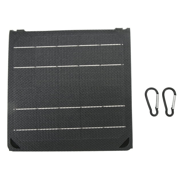 Risegun Panel Solar Plegable 20W IPX4 Cargador Portátil Impermeable 5V 9V 2A Con 2 Salidas USB Para Senderismo Al Aire Libre Camping