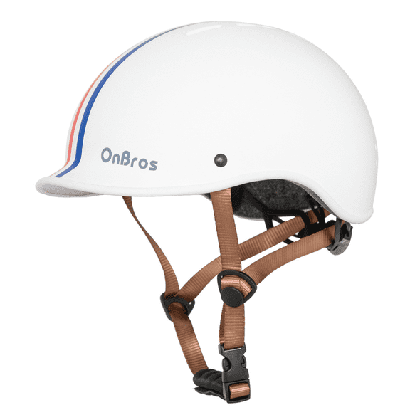 Bike Helmet Adults - Road Bike Helmet for Women and Men Cycling Helmet Adjustable Safety Certified for Skateboard Bicycle Helmets(White color bar)
