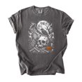 thumbnail image 2 of Halloween Skull Cemetery Shirt for Women Spooky Graveyard Graphic Tee, Pepper Shirt, M, 2 of 8