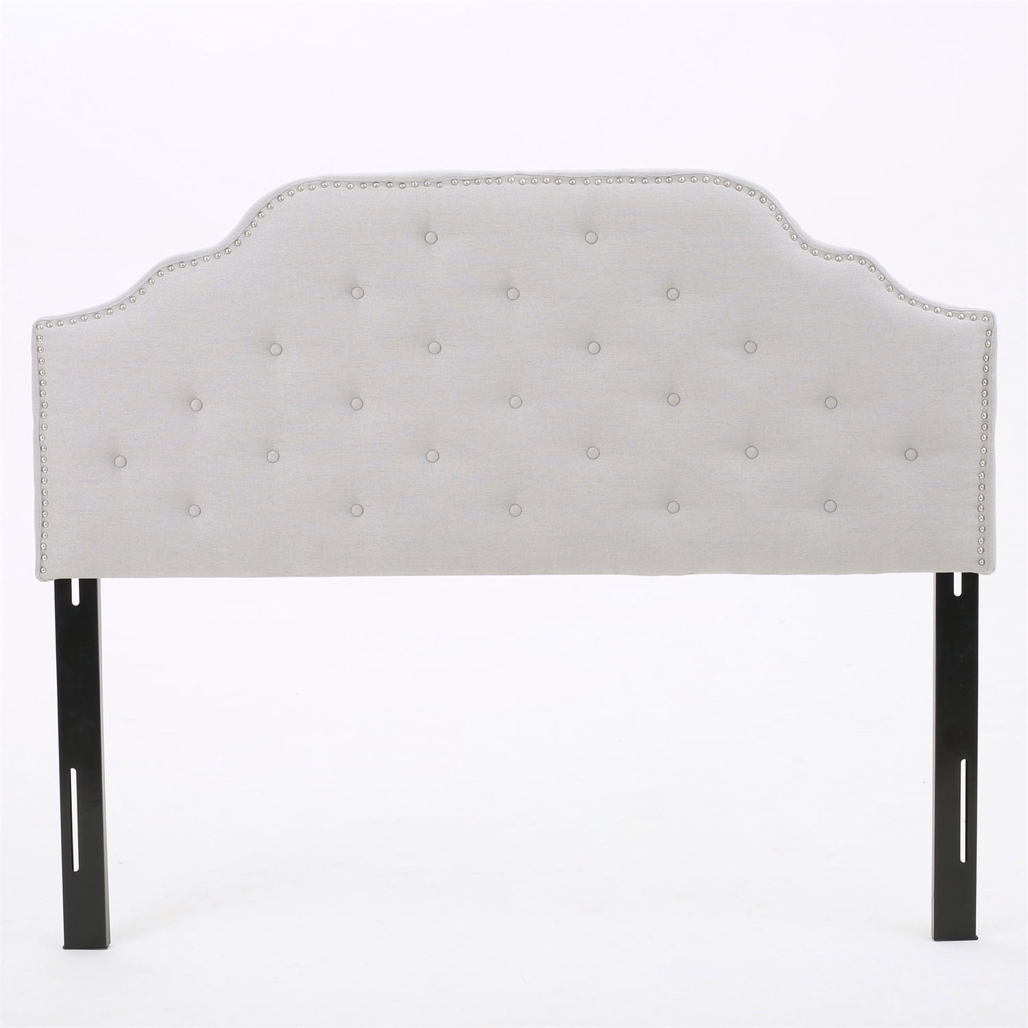 Kepooman Upholstered Headboard, Button Tufted Upholstery, Queen & Full Size, Greyish Beige Kepooman Upholstered Headboard, Button Tufted Upholstery, Queen & Full Size, Greyish Beige