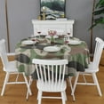 thumbnail image 2 of Camouflage Round Tablecloth 60x60in(153x153cm) – Waterproof Polyester Table Cover with Full Print Design, Wrinkle Resistant & Washable for Kitchen Dining Party Decor, 2 of 6