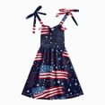 thumbnail image 4 of CAUYDY Baby Girl Dresses Toddler Girls 4th of July Straps Dress Kids American Flag Stars Striped Sundress Child Independence Day Outfits 1T 2T 3T 4T 5T 6T (Sizes 3-4 Years,Navy), 4 of 5