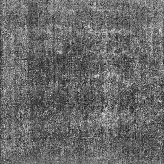 Ahgly Company Indoor Square Oriental Gray Industrial Area Rugs, 5' Square