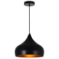 thumbnail image 1 of CWI Lighting Dynamic 1 Light Down Pendant With Black Finish, 1 of 6