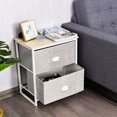 thumbnail image 3 of Patiojoy 2-Drawer Nightstands Organizer End Table Storage Unit Bedroom, 3 of 5
